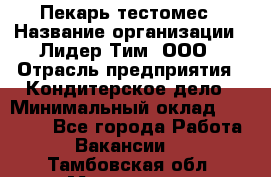 Пекарь-тестомес › Название организации ­ Лидер Тим, ООО › Отрасль предприятия ­ Кондитерское дело › Минимальный оклад ­ 25 000 - Все города Работа » Вакансии   . Тамбовская обл.,Моршанск г.